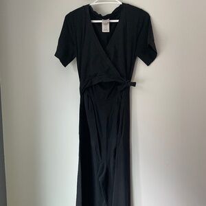 Elegant Black Wrap Jumpsuit